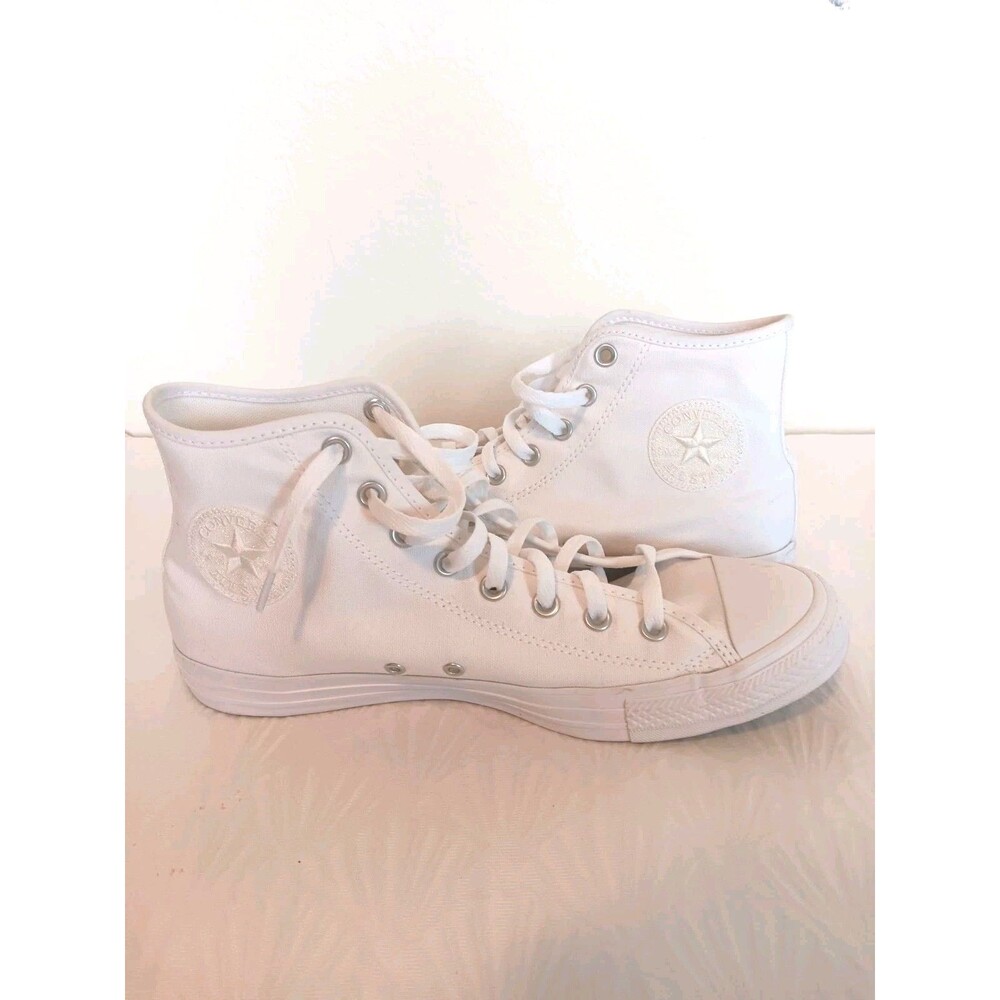 Converse By You Chuck Taylor All Star High Tops White Canvas AD Custom Size 10.5 - Picture 5 of 10